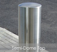 Semi-Dome Top Cylinder Bollard