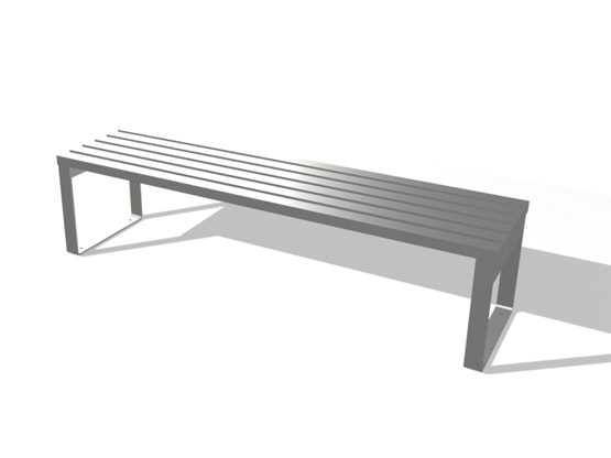 Backless Stainless Steel Essentials Bench