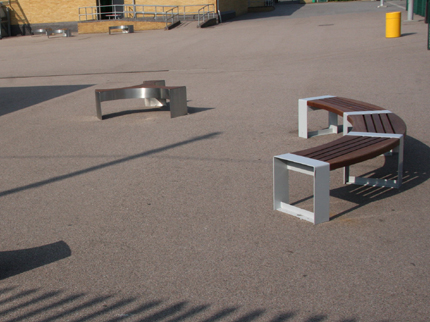 Hello Stranger & Bookend Curved Benches
