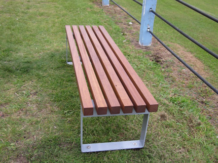 Bench Fixed With Ground Anchors