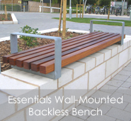 Essentials Wall-Mounted Bench
